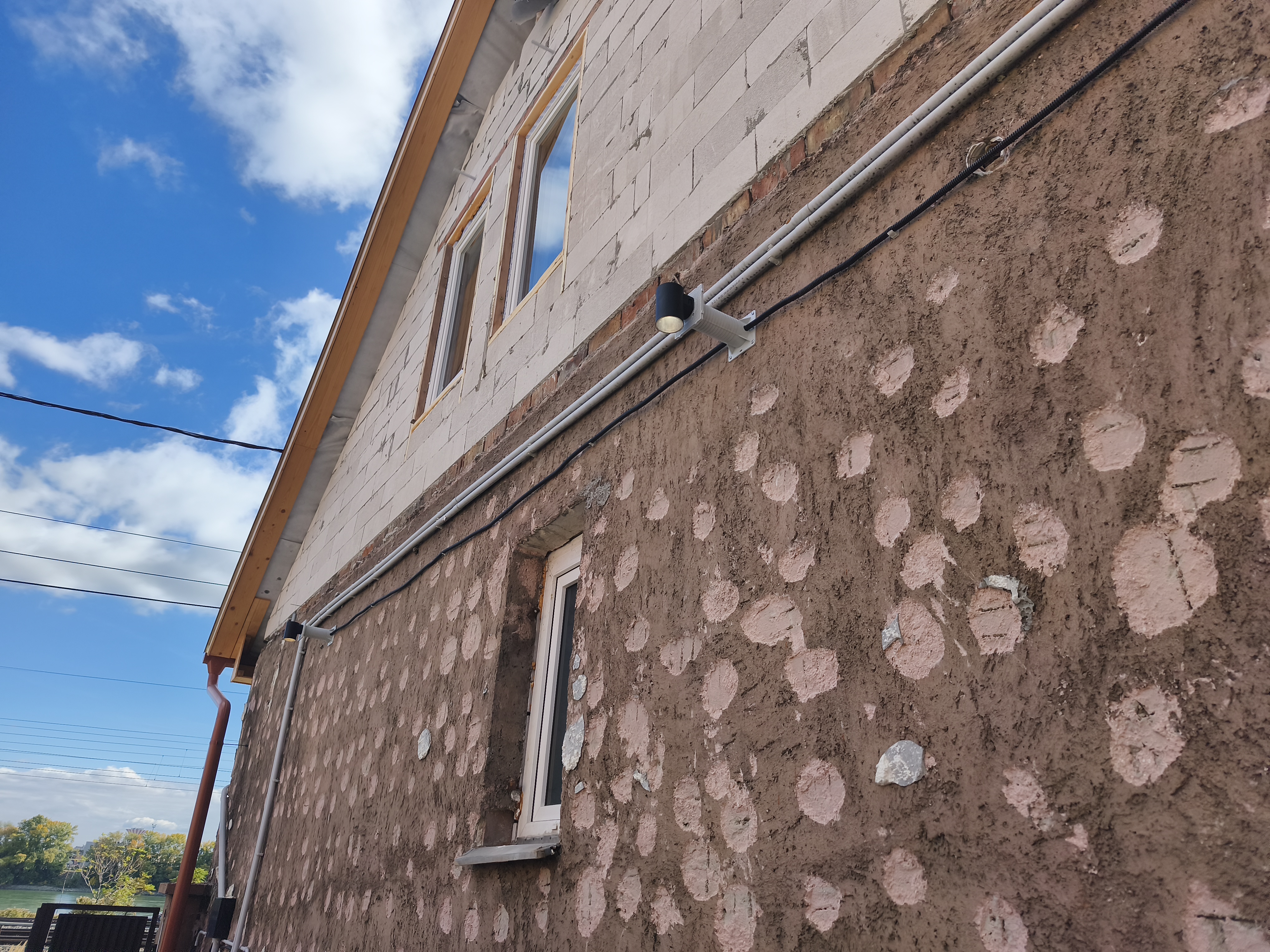 Kültéri szerelés falon